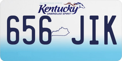 KY license plate 656JIK