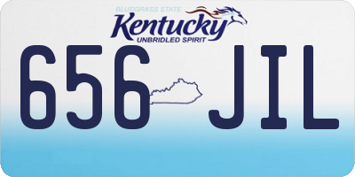 KY license plate 656JIL
