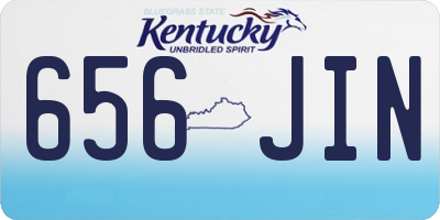 KY license plate 656JIN