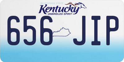 KY license plate 656JIP