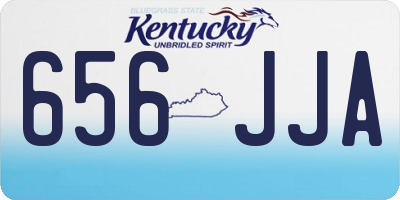 KY license plate 656JJA