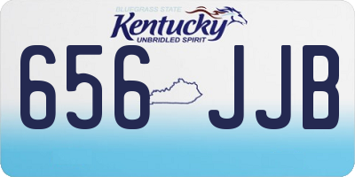 KY license plate 656JJB