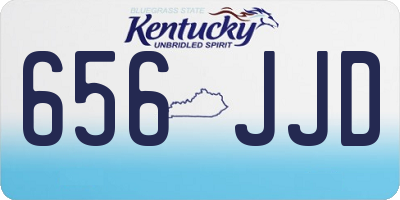 KY license plate 656JJD