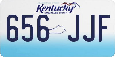 KY license plate 656JJF