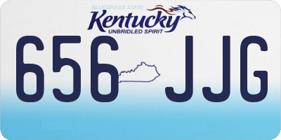 KY license plate 656JJG