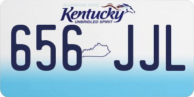KY license plate 656JJL