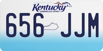 KY license plate 656JJM