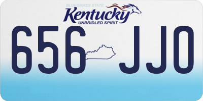 KY license plate 656JJO