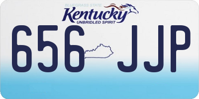 KY license plate 656JJP