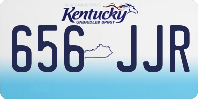 KY license plate 656JJR