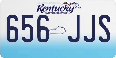 KY license plate 656JJS
