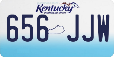 KY license plate 656JJW