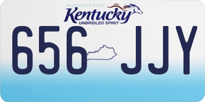 KY license plate 656JJY