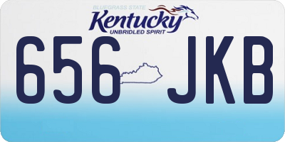 KY license plate 656JKB