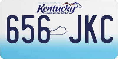 KY license plate 656JKC