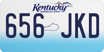 KY license plate 656JKD