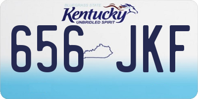 KY license plate 656JKF