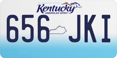 KY license plate 656JKI
