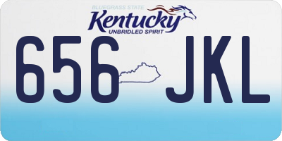 KY license plate 656JKL