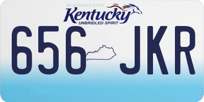 KY license plate 656JKR
