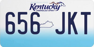 KY license plate 656JKT