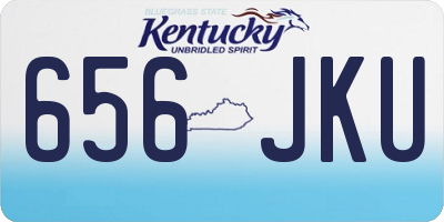 KY license plate 656JKU
