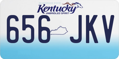 KY license plate 656JKV