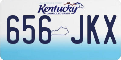 KY license plate 656JKX