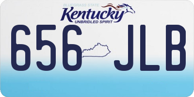 KY license plate 656JLB