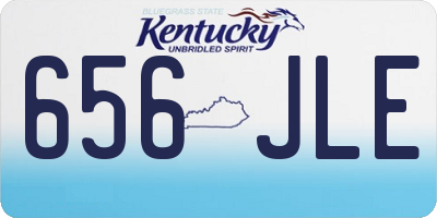 KY license plate 656JLE