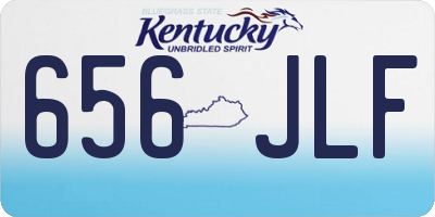 KY license plate 656JLF