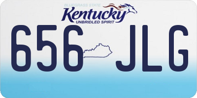 KY license plate 656JLG