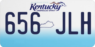 KY license plate 656JLH