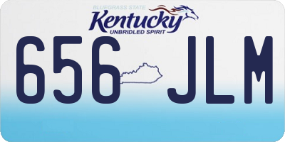 KY license plate 656JLM