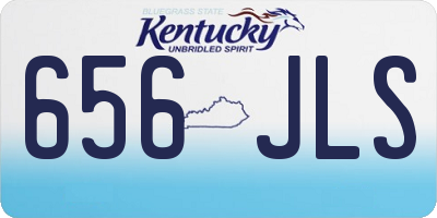 KY license plate 656JLS