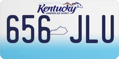 KY license plate 656JLU