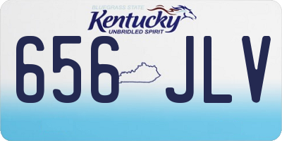 KY license plate 656JLV