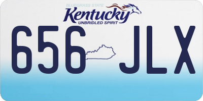 KY license plate 656JLX