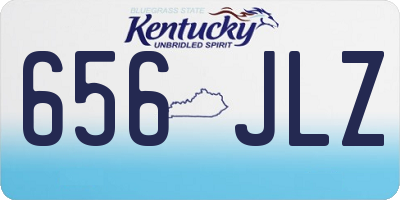 KY license plate 656JLZ