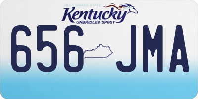 KY license plate 656JMA