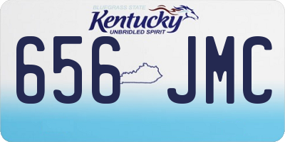 KY license plate 656JMC