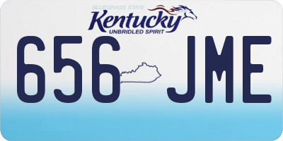 KY license plate 656JME