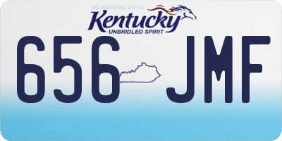 KY license plate 656JMF