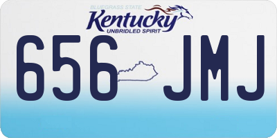 KY license plate 656JMJ