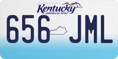 KY license plate 656JML