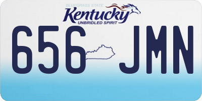 KY license plate 656JMN