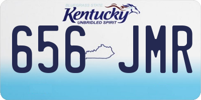 KY license plate 656JMR
