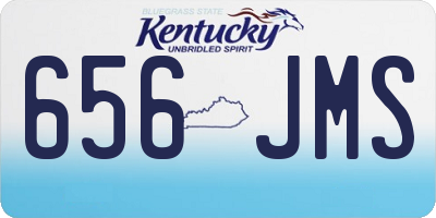 KY license plate 656JMS