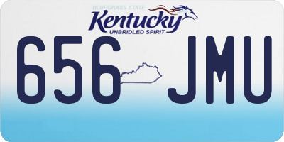 KY license plate 656JMU