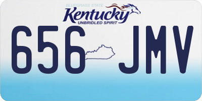 KY license plate 656JMV